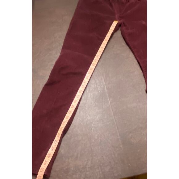 Banana Republic Skinny Corduroy Pants Women’s 27 Burgundy Stretch Fall Winter - Picture 6 of 8